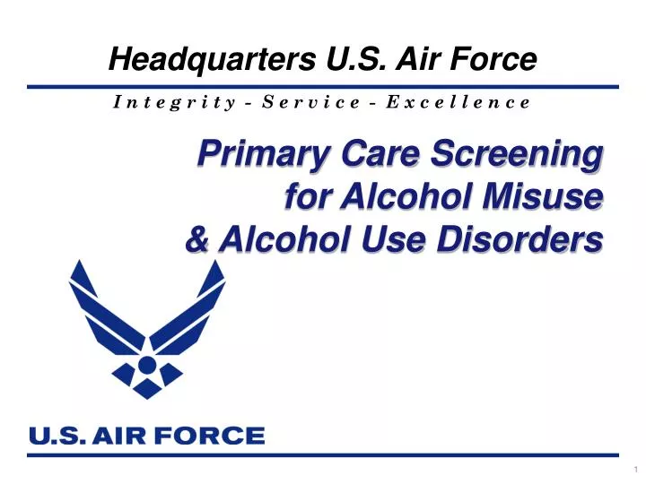 primary care screening for alcohol misuse alcohol use disorders