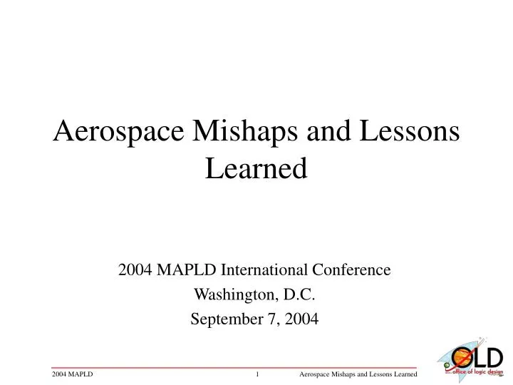 aerospace mishaps and lessons learned