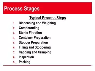Process Stages