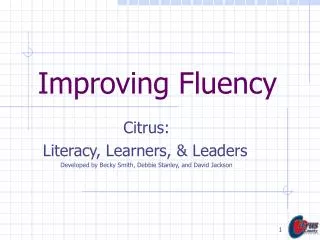 Improving Fluency