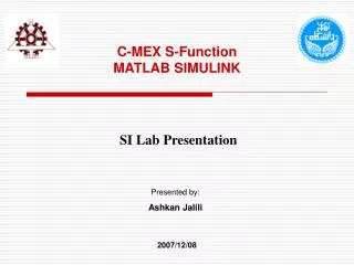 C-MEX S-Function MATLAB SIMULINK