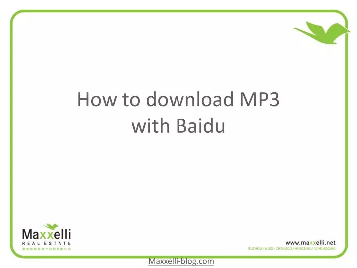 how to download mp3 with baidu