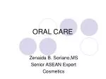 ORAL CARE - slide 1
