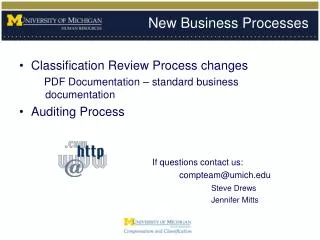 New Business Processes