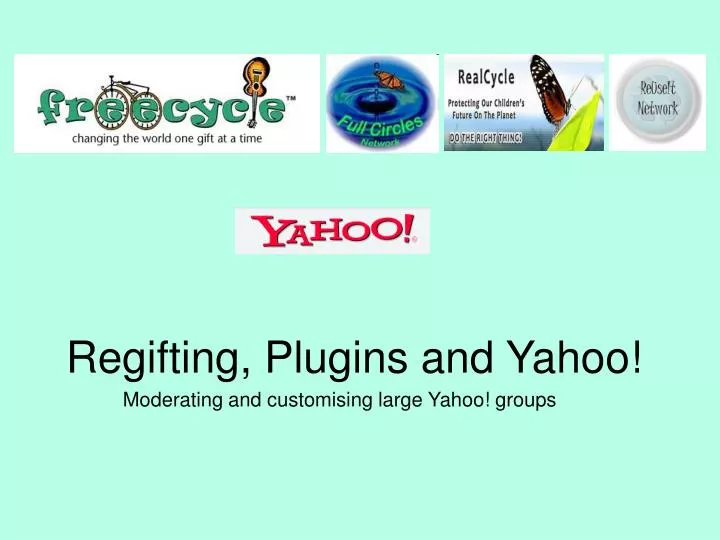 regifting plugins and yahoo
