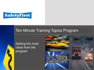 Ten-Minute Training Topics Program