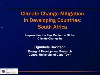 Climate Change Mitigation in Developing Countries: South Africa