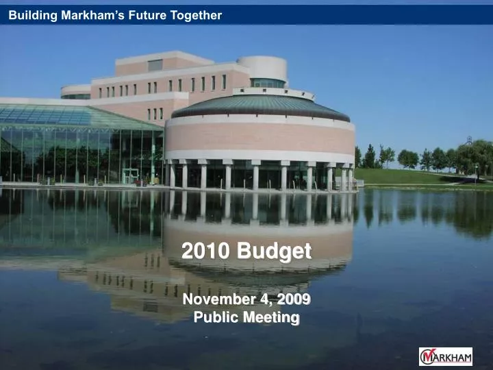 2010 budget november 4 2009 public meeting