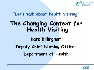 “Let’s talk about health visiting”