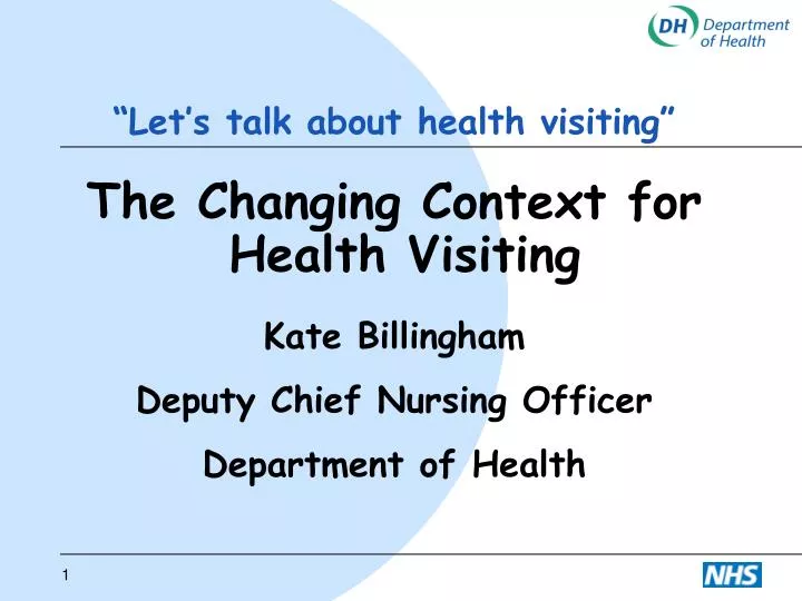 let s talk about health visiting