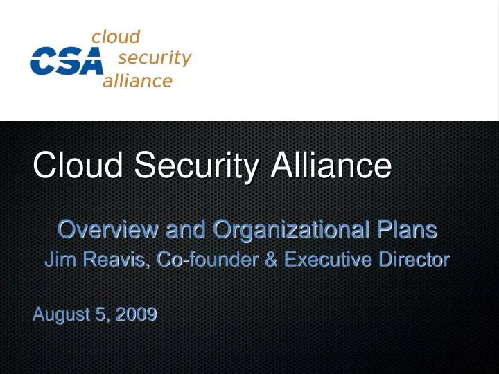 cloud security alliance