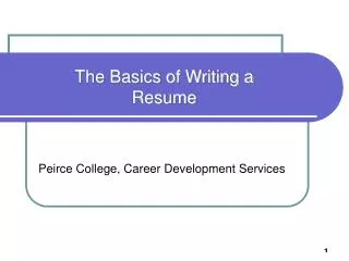 Peirce College, Career Development Services