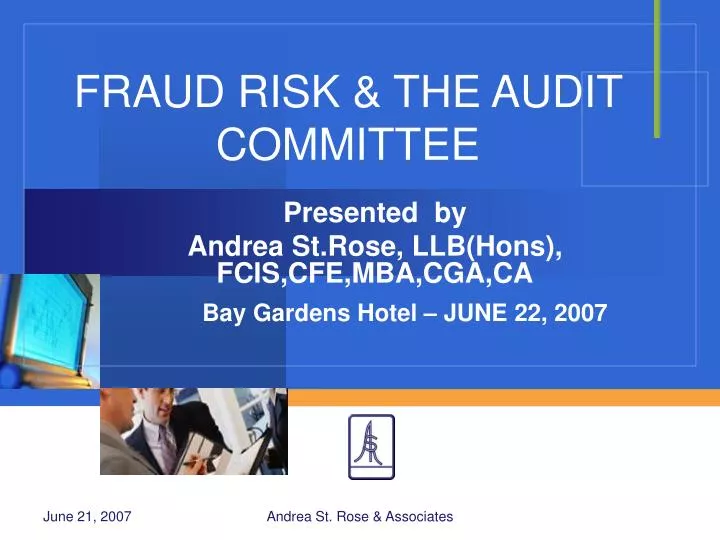 fraud risk the audit committee