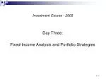 Investment Course - 2005