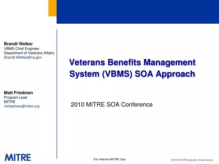 veterans benefits management system vbms soa approach