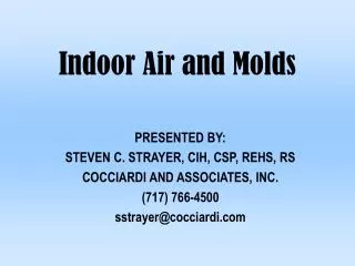 Indoor Air and Molds