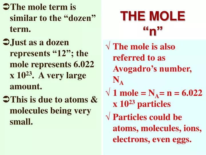 the mole n