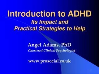 Introduction to ADHD Its Impact and Practical Strategies to Help