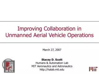 Improving Collaboration in Unmanned Aerial Vehicle Operations