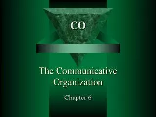 The Communicative Organization