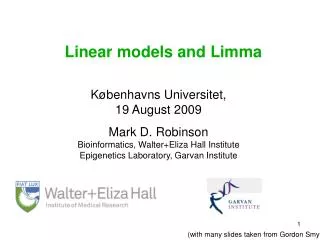 Linear models and Limma