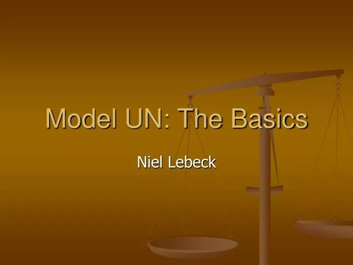 model un the basics