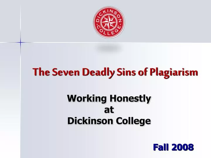 the seven deadly sins of plagiarism