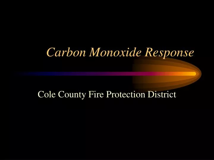 carbon monoxide response