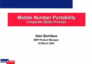 Mobile Number Portability Corporate (Bulk) Process