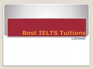 Best IELTS Tuitions