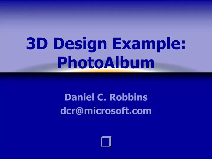 3d design example photoalbum