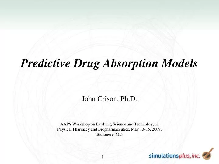 predictive drug absorption models