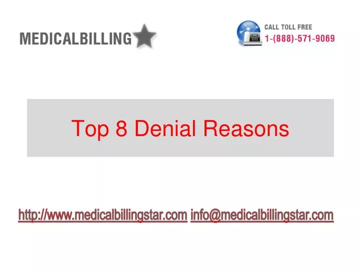 top 8 denial reasons