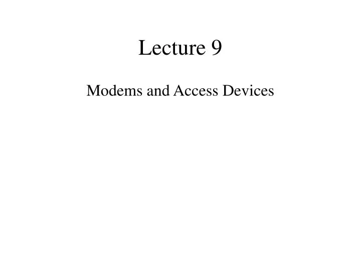 lecture 9