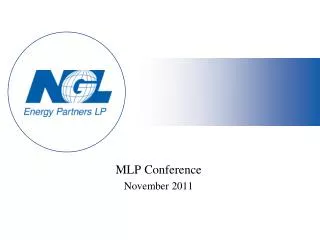 MLP Conference November 2011