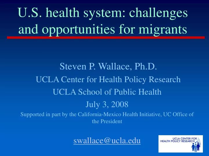 u s health system challenges and opportunities for migrants