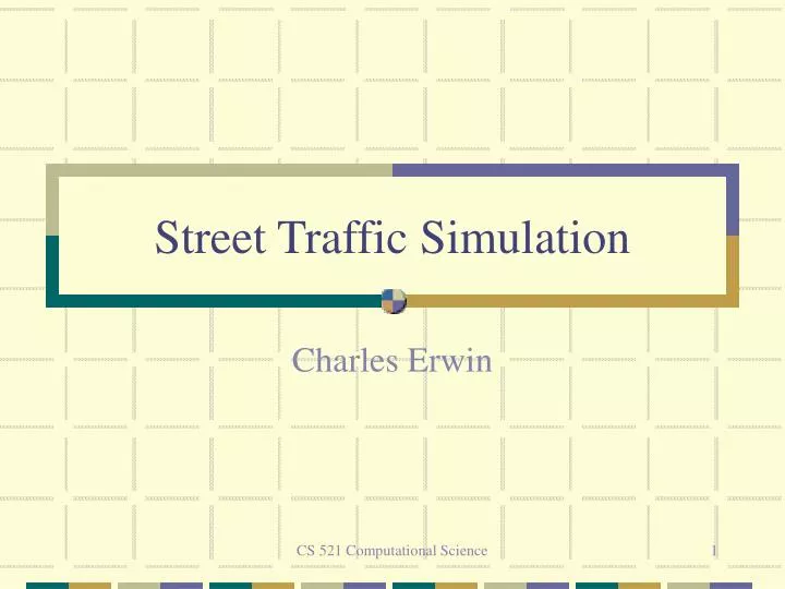 street traffic simulation