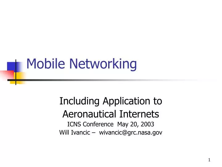 mobile networking