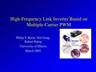 High-Frequency Link Inverter Based on Multiple-Carrier PWM