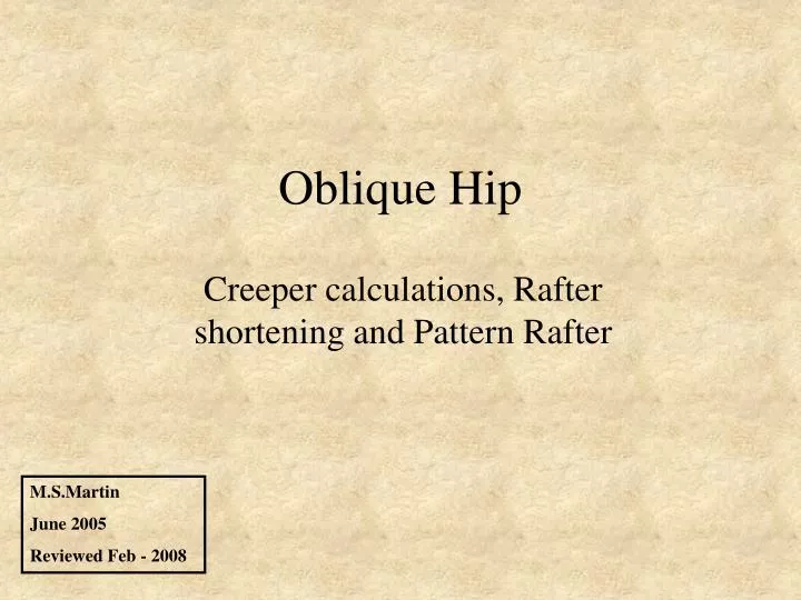 oblique hip