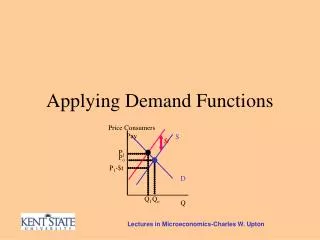 Applying Demand Functions