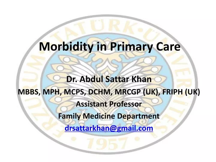 morbidity in primary care