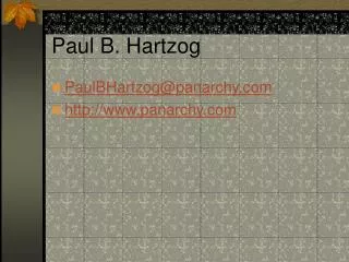 Paul B. Hartzog