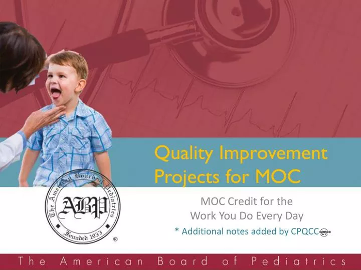 moc credit for the work you do every day additional notes added by cpqcc
