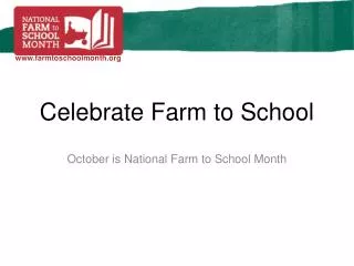 Celebrate Farm to School
