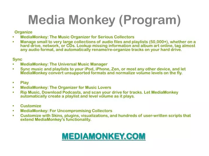 media monkey program