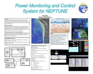 Power Monitoring and Control System for NEPTUNE Ting Chan Advisor: Chen-Ching Liu