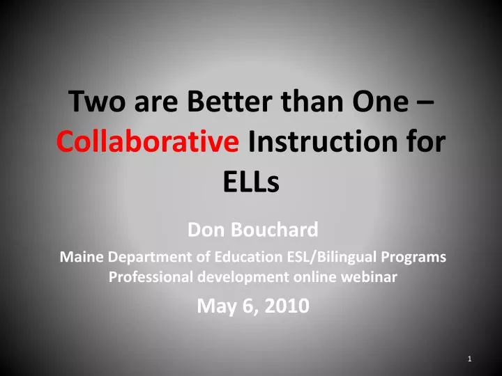 two are better than one collaborative instruction for ells