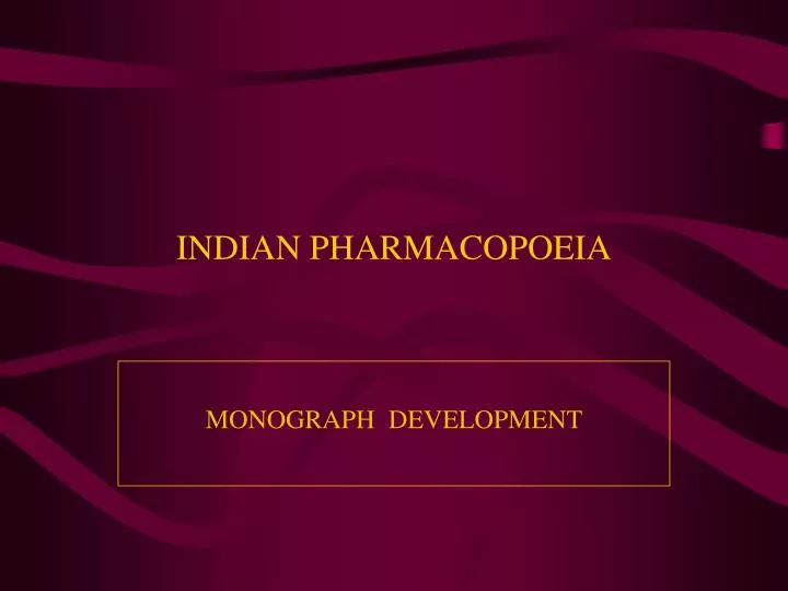 indian pharmacopoeia
