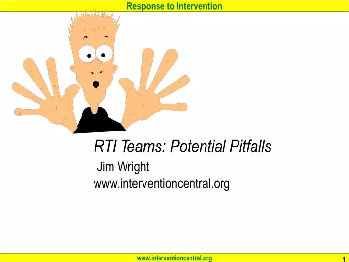 rti teams potential pitfalls jim wright www interventioncentral org